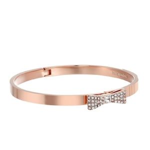 Kate Spade ready set bow bracelet pave rose